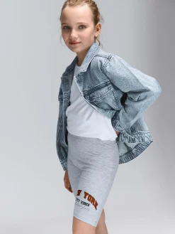 GATE Szorty biker z nadrukiem|Dzieci Dziewczynki·Spodnie I Legginsy|Dziewczynki·Szorty ☀️