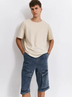 GATE Szorty dżinsowe z kieszeniami z przodu| Spodnie·Spodenki ☀️