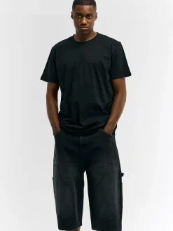 GATE Szorty jeansowe z przeszyciami| Spodnie·Spodenki ☀️