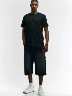 GATE Szorty jeansowe z przeszyciami| Spodnie·Spodenki ☀️