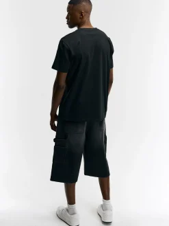 GATE Szorty jeansowe z przeszyciami| Spodnie·Spodenki ☀️