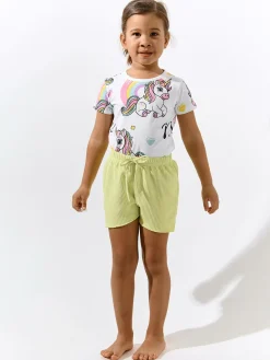 GATE Szorty prążkowane|Dzieci Dziewczynki·Spodnie I Legginsy|Dziewczynki·Szorty ☀️