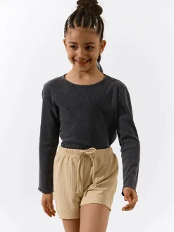 GATE Szorty prążkowane|Dzieci Dziewczynki·Spodnie I Legginsy|Dziewczynki·Szorty ☀️