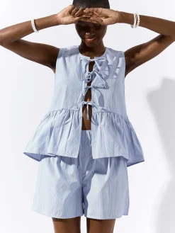 GATE Szorty w prążki| Spodnie·Spodenki ☀️