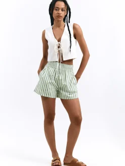 GATE Szorty w prążki| Spodnie·Spodenki ☀️