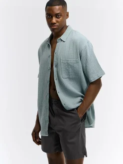 GATE Szorty z domieszką lnu| Spodnie·Spodenki ☀️