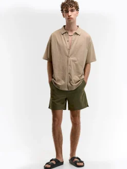 GATE Szorty z domieszką lnu| Spodnie·Spodenki ☀️