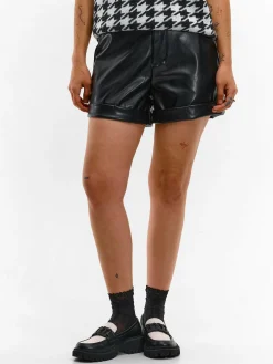 GATE Szorty z imitacji skóry| Spodnie·Spodenki ☀️