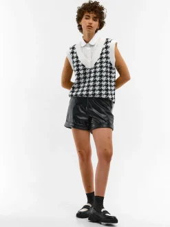 GATE Szorty z imitacji skóry| Spodnie·Spodenki ☀️