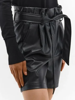 GATE Szorty z imitacji skóry| Spodnie·Spodenki ☀️