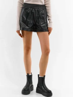 GATE Szorty z imitacji skóry| Spodnie·Spodenki ☀️