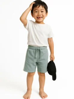 GATE Szorty z kontrastową talią|Dzieci Chłopcy·Spodnie|Chłopcy·Szorty ☀️