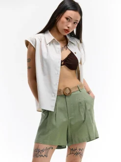 GATE Szorty z paskiem| Spodnie·Spodenki ☀️