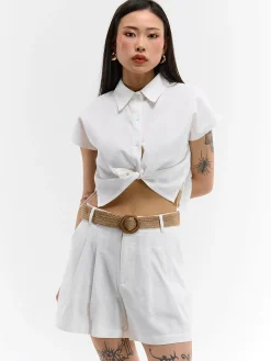 GATE Szorty z paskiem| Spodnie·Spodenki ☀️