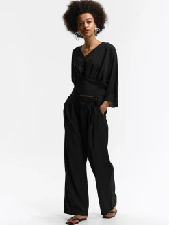 GATE Szyfonowa bluzka| Koszulki I Topy·Topy|Koszulki I Topy·Crop Top ☀️