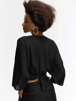 GATE Szyfonowa bluzka| Koszulki I Topy·Topy|Koszulki I Topy·Crop Top ☀️