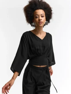 GATE Szyfonowa bluzka| Koszulki I Topy·Topy|Koszulki I Topy·Crop Top ☀️