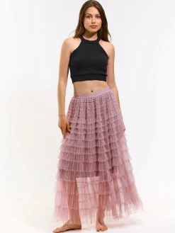 GATE Tiulowa spódnica midi| Kategorie·Spódnice ☀️