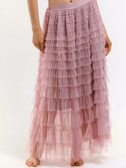 GATE Tiulowa spódnica midi| Kategorie·Spódnice ☀️