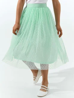 GATE Tiulowa spódnica w kropki|Dzieci Dziewczynki·Spódnice ☀️