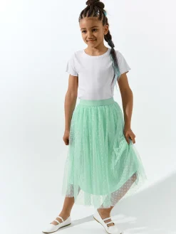GATE Tiulowa spódnica w kropki|Dzieci Dziewczynki·Spódnice ☀️
