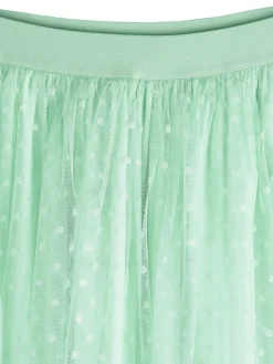 GATE Tiulowa spódnica w kropki|Dzieci Dziewczynki·Spódnice ☀️