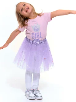 GATE Tiulowa spódnica z brokatem|Dzieci Dziewczynki·Spódnice ☀️