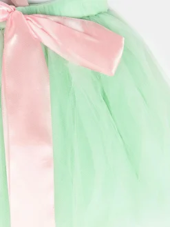 GATE Tiulowa spódnica z kokardką satynową|Dzieci Dziewczynki·Spódnice ☀️