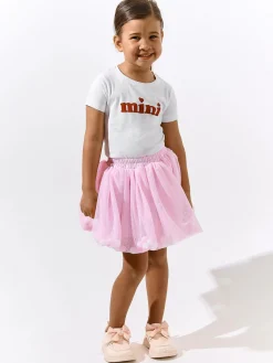 GATE Tiulowa spódnica z pomponami|Dzieci Dziewczynki·Spódnice ☀️