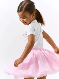 GATE Tiulowa spódnica z pomponami|Dzieci Dziewczynki·Spódnice ☀️