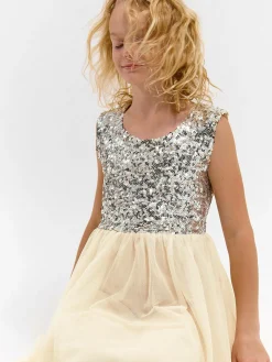 GATE Tiulowa sukienka z cekinami|Dzieci Dziewczynki·Sukienki