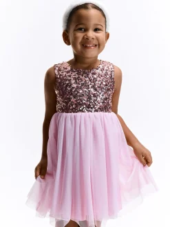 GATE Tiulowa sukienka z cekinami|Dzieci Dziewczynki·Sukienki