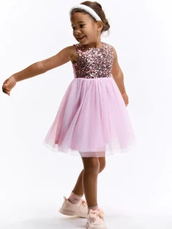 GATE Tiulowa sukienka z cekinami|Dzieci Dziewczynki·Sukienki