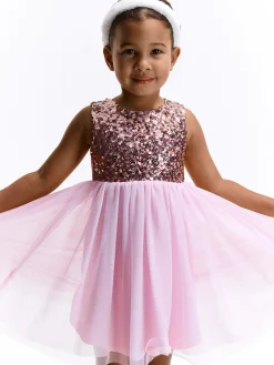 GATE Tiulowa sukienka z cekinami|Dzieci Dziewczynki·Sukienki
