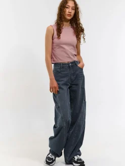 GATE Top bez rękawów z kontrastową lamówką| Koszulki I Topy·Podkoszulki ☀️