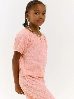 GATE Top damski z tkaniny strukturalnej|Dzieci Dziewczynki·Koszulki I Topy