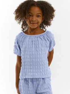 GATE Top damski z tkaniny strukturalnej|Dzieci Dziewczynki·Koszulki I Topy
