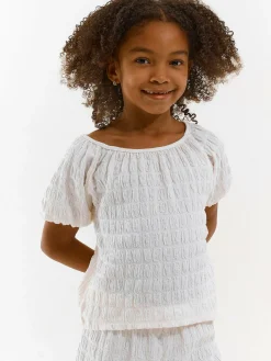 GATE Top damski z tkaniny strukturalnej|Dzieci Dziewczynki·Koszulki I Topy