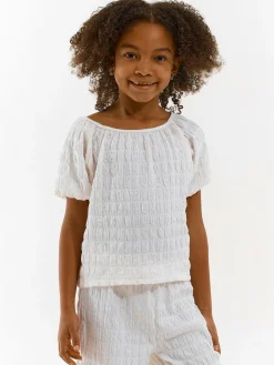 GATE Top damski z tkaniny strukturalnej|Dzieci Dziewczynki·Koszulki I Topy