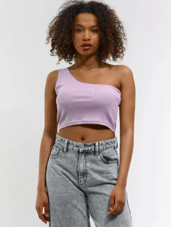 GATE Top na jedno ramię z wypełnieniem| Koszulki I Topy·Topy