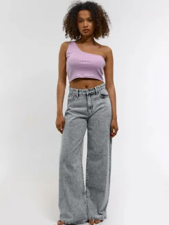 GATE Top na jedno ramię z wypełnieniem| Koszulki I Topy·Topy