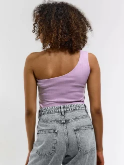 GATE Top na jedno ramię z wypełnieniem| Koszulki I Topy·Topy