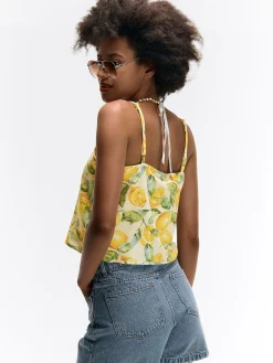 GATE Top na ramiączkach z mieszanki lnu| Koszulki I Topy·Topy|Koszulki I Topy·Podkoszulki ☀️