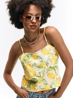 GATE Top na ramiączkach z mieszanki lnu| Koszulki I Topy·Topy|Koszulki I Topy·Podkoszulki ☀️