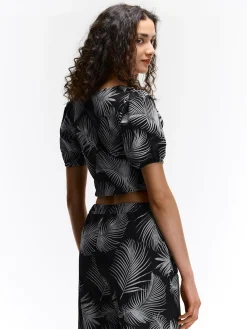 GATE Top w kwiaty| Koszulki I Topy·Topy