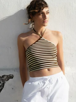 GATE Top w paski| Koszulki I Topy·Topy|Koszulki I Topy·Crop Top ☀️