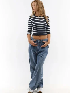 GATE Top w prążki| Koszulki I Topy·Topy