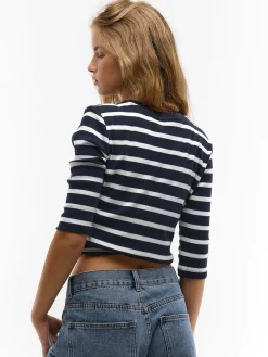 GATE Top w prążki| Koszulki I Topy·Topy