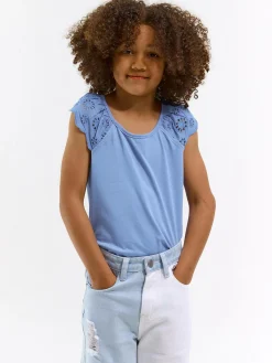 GATE Top z detalami Madery|Dzieci Dziewczynki·Koszulki I Topy