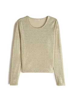 GATE Top z efektem złotej folii| Koszulki I Topy·Topy